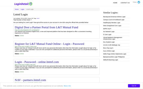 Lntmf Login Digital Dost a Partner Portal from L&T Mutual ...