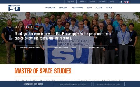 Apply Online - International Space University