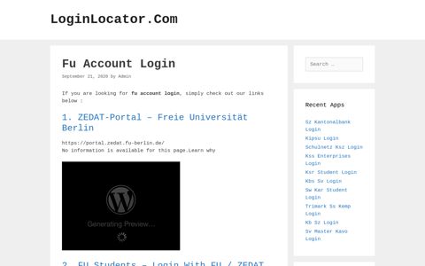 Fu Account Login - LoginLocator.Com
