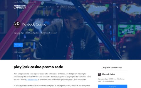 Play Jack Casino Promo Code: 5.000 Free Bonus Chips ...