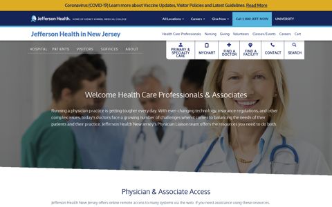 Health Care Professionals | Jefferson Health New Jersey