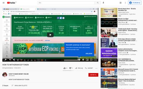 HOW TO WITHDRAW ECP TOKEN - YouTube