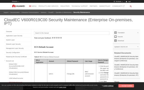 ECS Default Account - CloudEC V600R019C00 Security ...