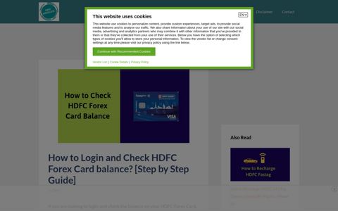 How to Login and Check HDFC Forex Card balance? [Step by ...