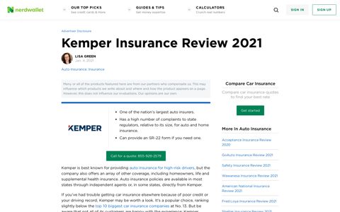 Kemper Insurance Review 2020 - NerdWallet