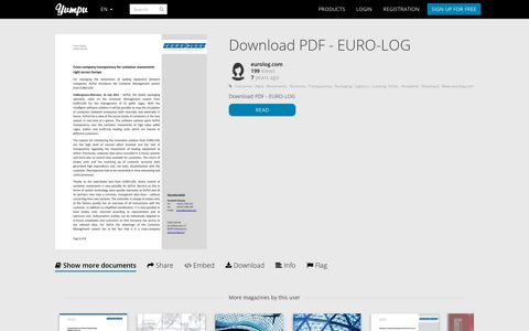 Download PDF - EURO-LOG - Yumpu