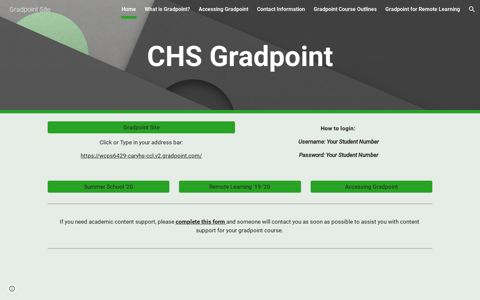 Gradpoint Site - Google Sites