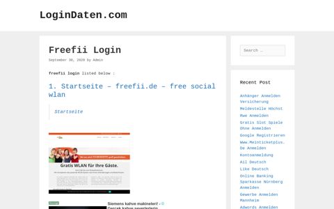 Freefii Login - LoginDaten.com