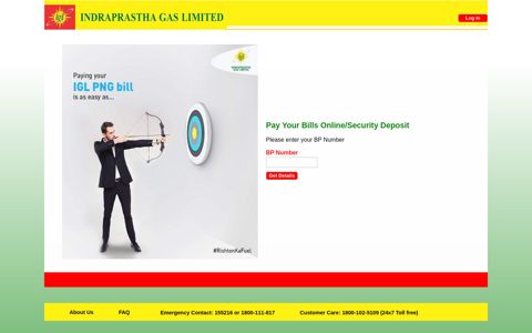 Pay Your Bills Online/Security Deposit - Log In