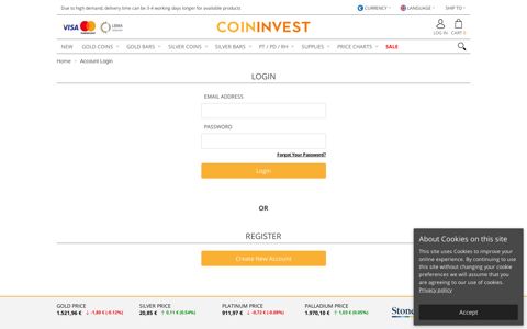 Sign In - CoinInvest