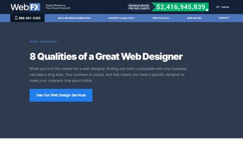 8 Qualities of a Great Web Designer | WebFX