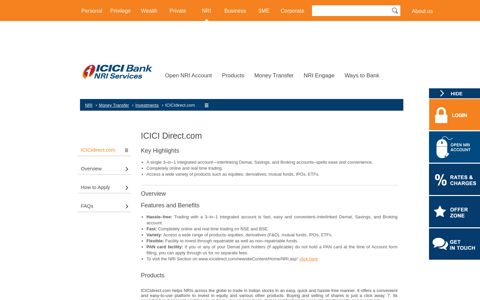 ICICI Direct.com - NRI Investment Option - Property Investment