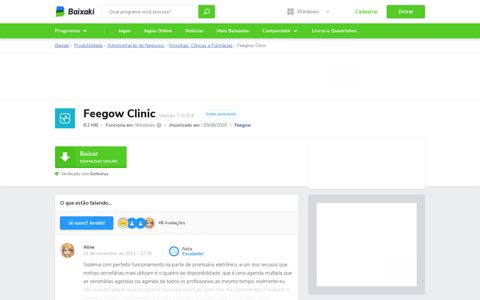 Feegow Clinic Download para Windows Grátis - Baixaki