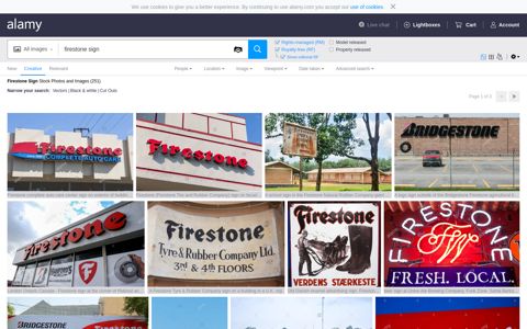 Firestone Sign High Resolution Stock Photography and ...