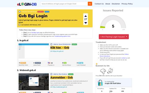 Gvb Bgi Login - A database full of login pages from all over the ...