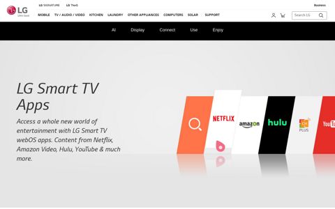 LG Smart TV Apps: Netflix, Amazon Video, Hulu & More | LG ...