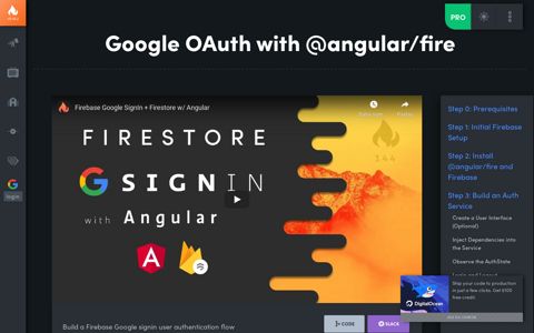 Google OAuth with @angular/fire - Fireship.io
