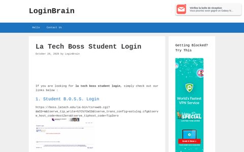 La Tech Boss Student - Student B.O.S.S. Login - LoginBrain