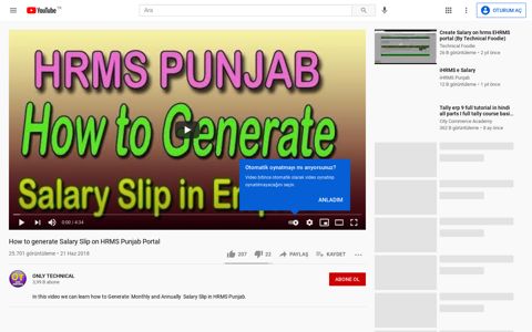 How to generate Salary Slip on HRMS Punjab Portal - YouTube