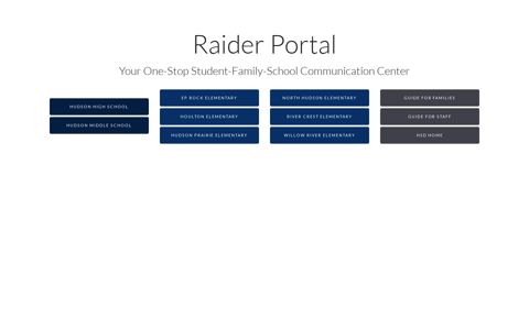 Hudson Raider Portal - SchoolBlocks