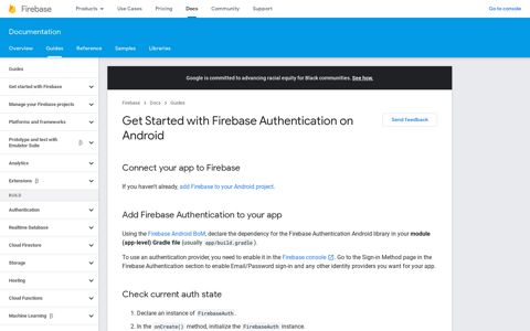 Get Started with Firebase Authentication on Android