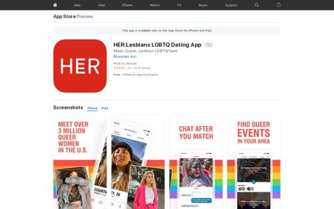 ‎HER:Lesbian & LGBTQ Dating App on the App Store