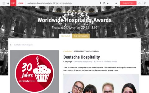 Deutsche Hospitality - 30 Years of Intercity Hotel | Hospitality ON