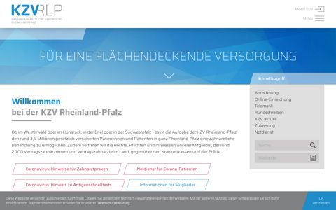 Kassenzahnärztliche Vereinigung Rheinland-Pfalz: Startseite