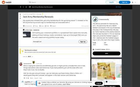 Jack Army Membership Renewals - swanseacity - Reddit