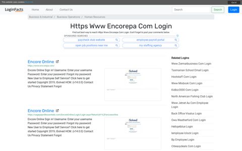 Https Www Encorepa Com - Encore Online - LoginFacts