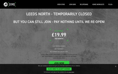 Gym Membership is Leeds North | Join Online Now | JD Gyms