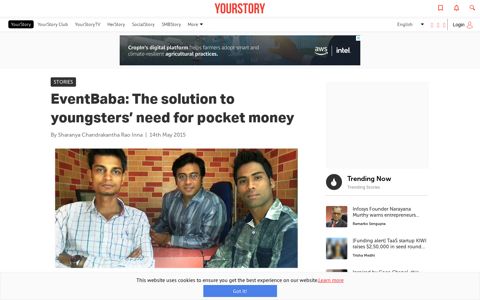 EventBaba: The solution to youngsters' need for ... - YourStory