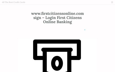 www.firstcitizensonline.com sign – Login First Citizens Online ...