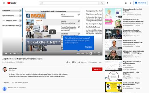 Zugriff auf das VPN der FernUniversität in Hagen - YouTube