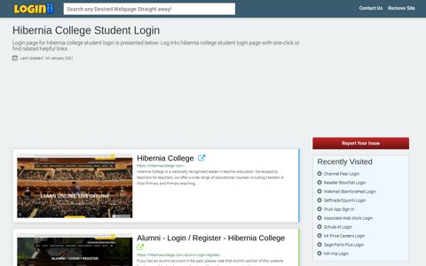 Hibernia College Student Login - Loginii.com