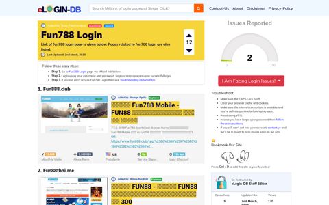 Fun788 Login - A database full of login pages from all over the ...