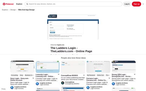 The Ladders Login | Login, My email password, Ladder
