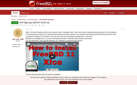 Solved - xcfe login gui doesn't show up | The FreeBSD Forums