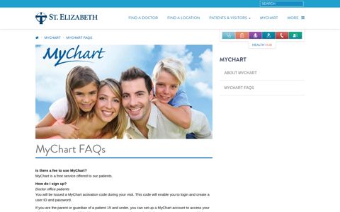 MyChart FAQs Gonzales, Louisiana (LA), St. Elizabeth Hospital
