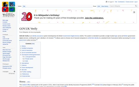 GOV.UK Verify - Wikipedia