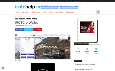 IRCTC e-Wallet - IRCTC Help