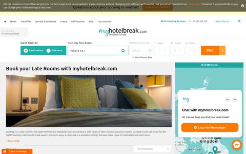 Late Rooms and Last Minute Hotel Deals with myhotelbreak