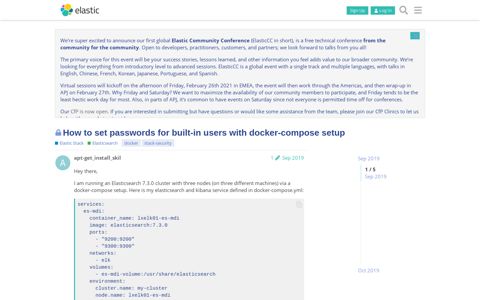 How to set passwords for built-in users with docker-compose ...
