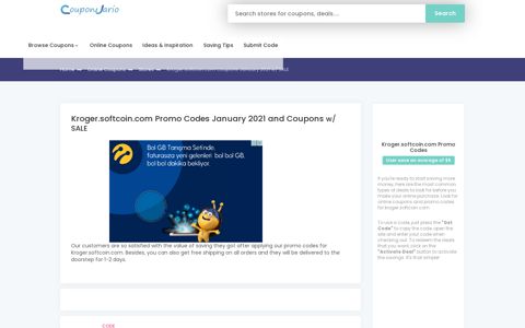 Kroger.softcoin.com Promo Codes December 2020 and ...