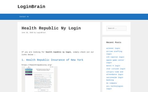 health republic ny login - LoginBrain