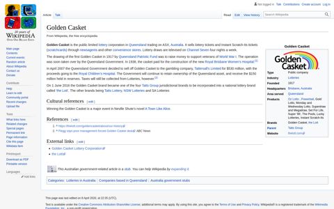 Golden Casket - Wikipedia