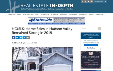 HGMLS: Home Sales in Hudson Valley Remained Strong in ...