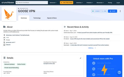 GOOSE VPN - Crunchbase Company Profile & Funding