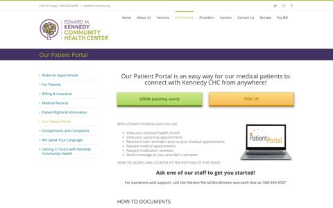 Our Patient Portal – Edward M. Kennedy Community Health ...