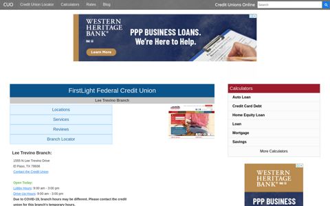 FirstLight Federal Credit Union - Credit Unions Online